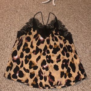 Shein cheetah tank top